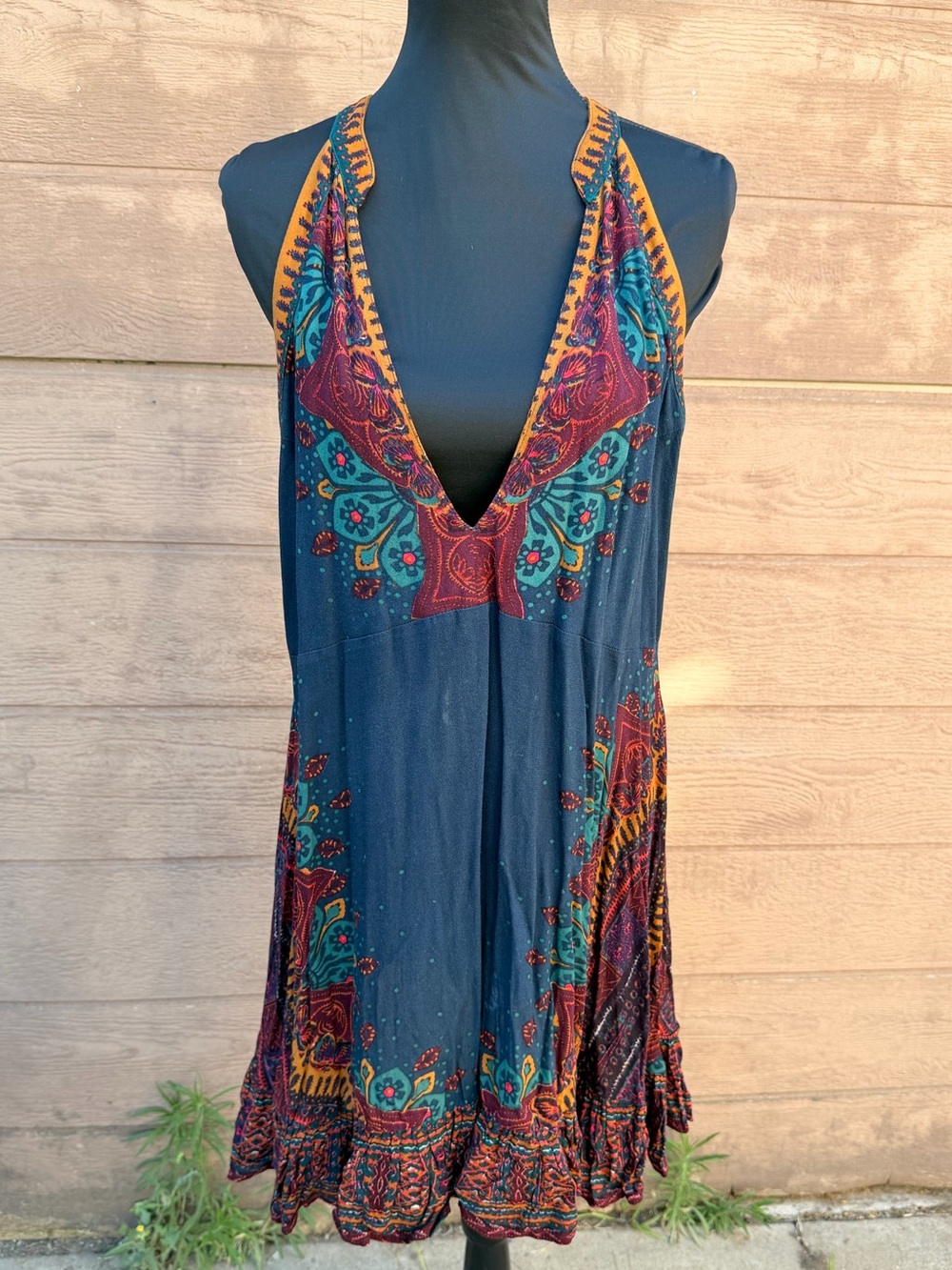 Free people boho tunic mini dress